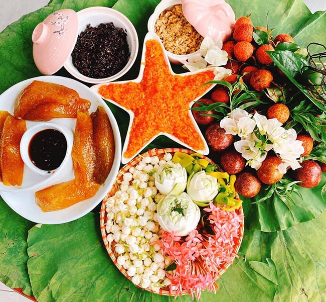 Mâm cỗ cúng Tết Đoan Ngọ đẹp