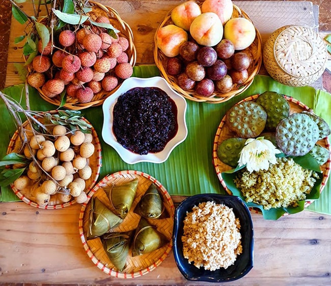 Mâm cỗ cúng Tết Đoan Ngọ đẹp