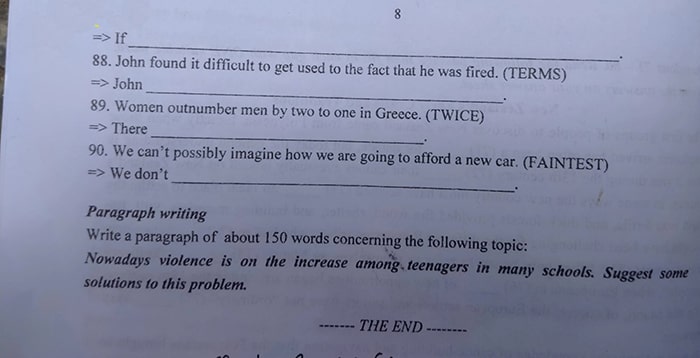Đề thi vào lớp 10 môn Anh Thanh Hóa 2022 chuyên Lam Sơn