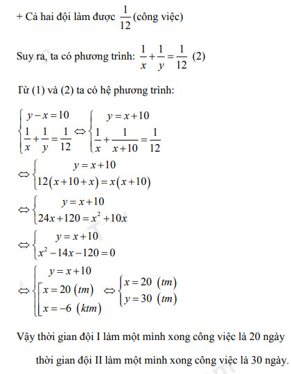 Đáp án đề thi vào 10 Toán Quảng Ninh 2022