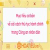 Mục tiêu cơ bản về cải cách thủ tục hành chính trong Công an nhân dân