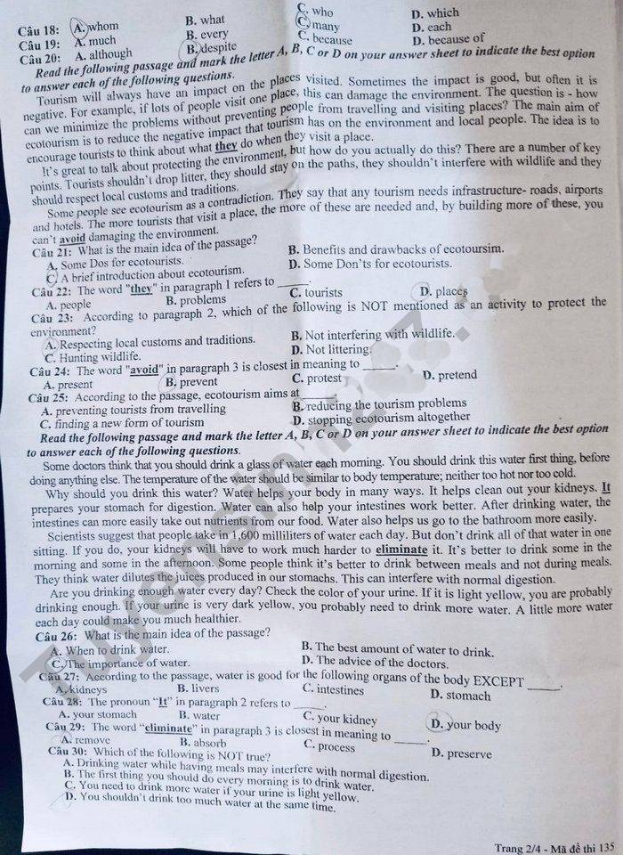 Đề thi Tổ hợp vào 10 Vĩnh Phúc 2022