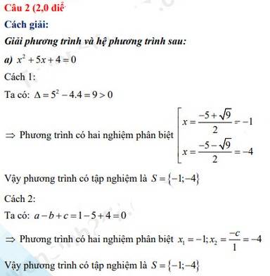 Đáp án đề Toán thi vào lớp 10 2022 tỉnh Vĩnh Long