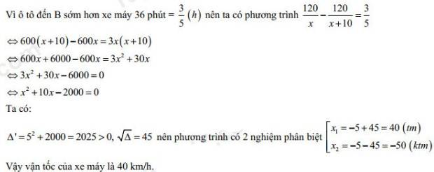 Đáp án đề Toán thi vào lớp 10 2022 tỉnh Vĩnh Long