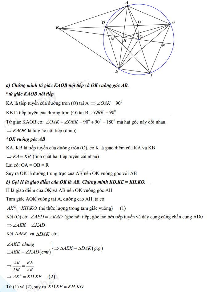 Đáp án đề thi vào 10 2022 môn Toán Cần Thơ