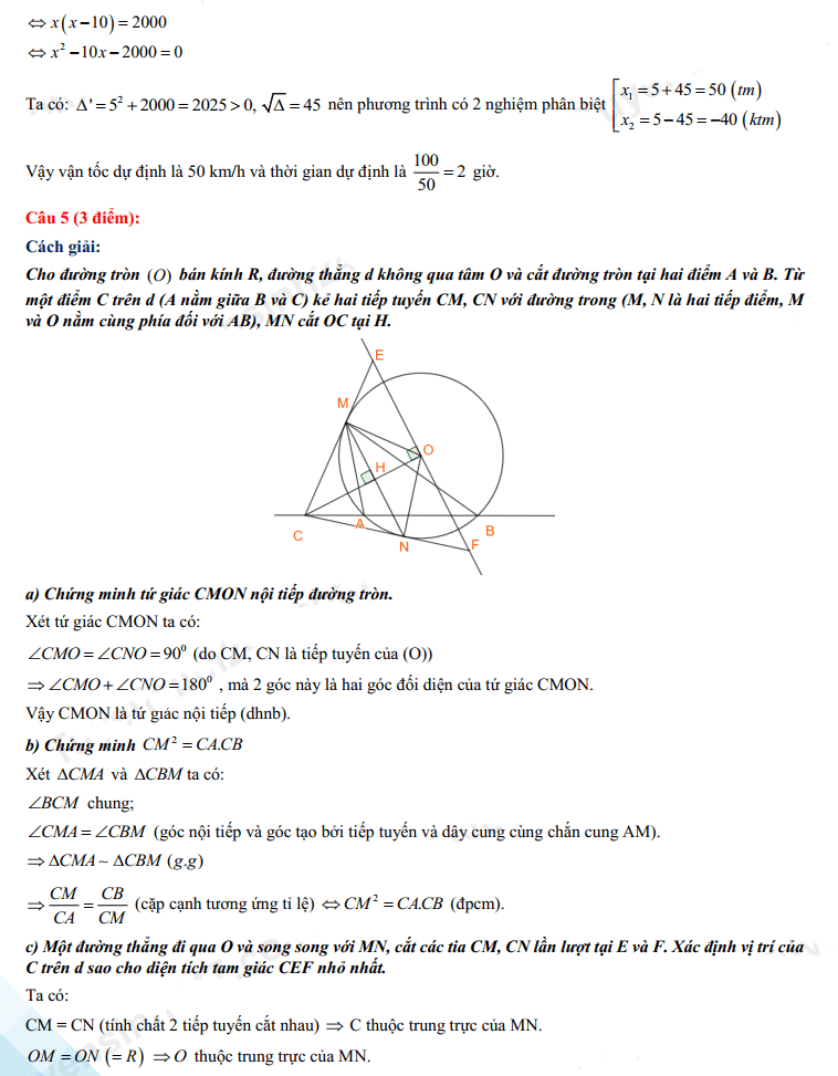 Đáp án đề thi vào lớp 10 Toán tỉnh Lai Châu 2022