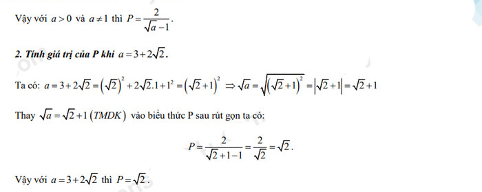 Đáp án đề thi tuyển sinh lớp 10 môn Toán Lạng Sơn 2022