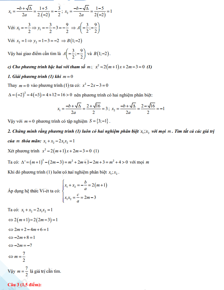 Đáp án đề thi tuyển sinh lớp 10 môn Toán Lạng Sơn 2022