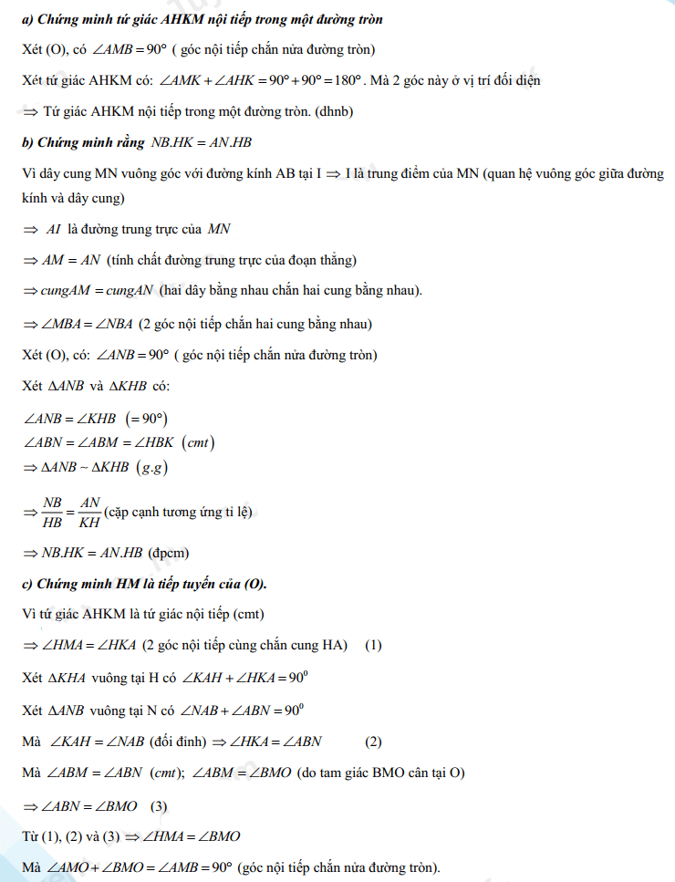 Đáp án đề thi tuyển sinh lớp 10 môn Toán Lạng Sơn 2022