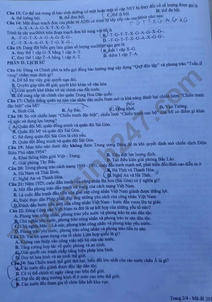 Dap an de thi vao lop 10 tinh Hung Yen 2022 - mon To hop