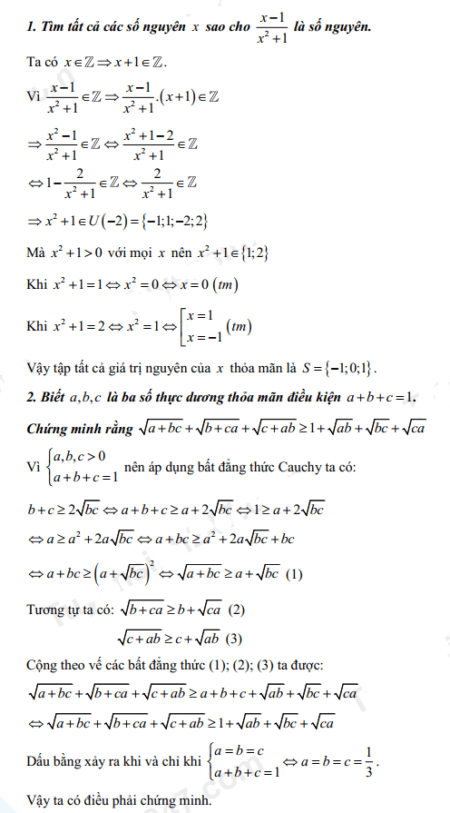 Đáp án đề thi tuyển sinh lớp 10 môn Toán Ninh Bình 2022