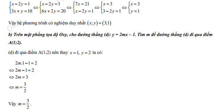 Đáp án đề thi vào lớp 10 môn Toán tỉnh Thừa Thiên Huế 2022