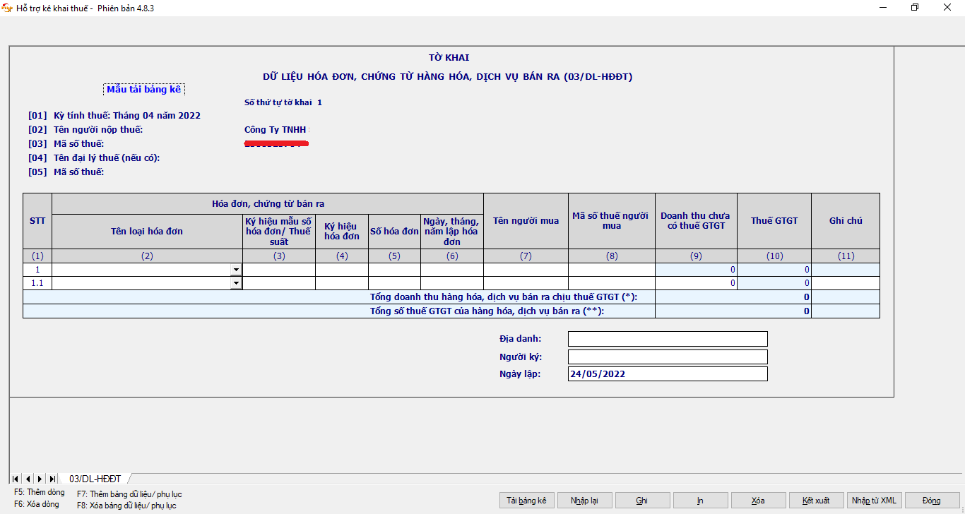 Hướng dẫn gửi tờ khai hóa đơn điện tử