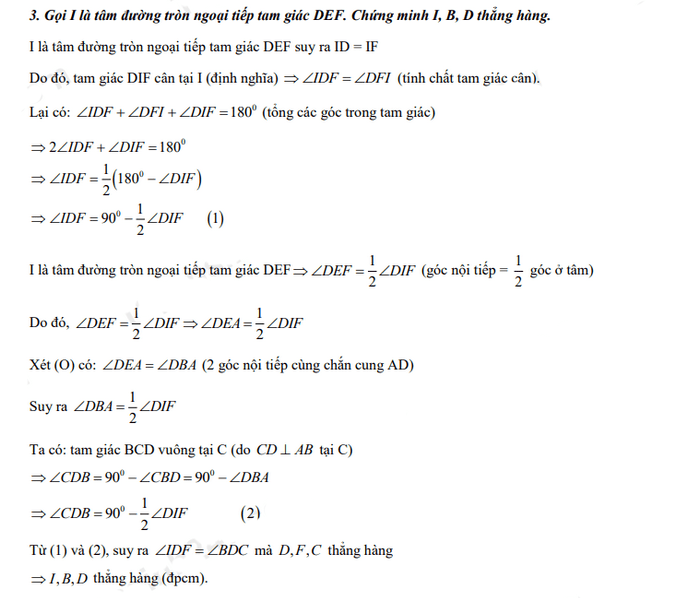 Đáp án đề thi tuyển sinh lớp 10 môn Toán Kon Tum 2022