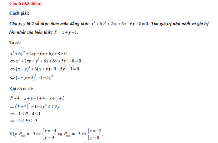 Đáp án đề thi tuyển sinh lớp 10 môn Toán Kon Tum 2022