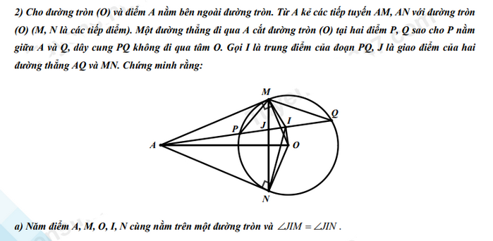 Đáp án đề thi tuyển sinh lớp 10 môn Toán Nam Định 2022