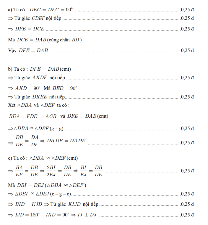 Đáp án đề thi vào lớp 10 2022 Tp HCM môn Toán chính thức của SGDĐT