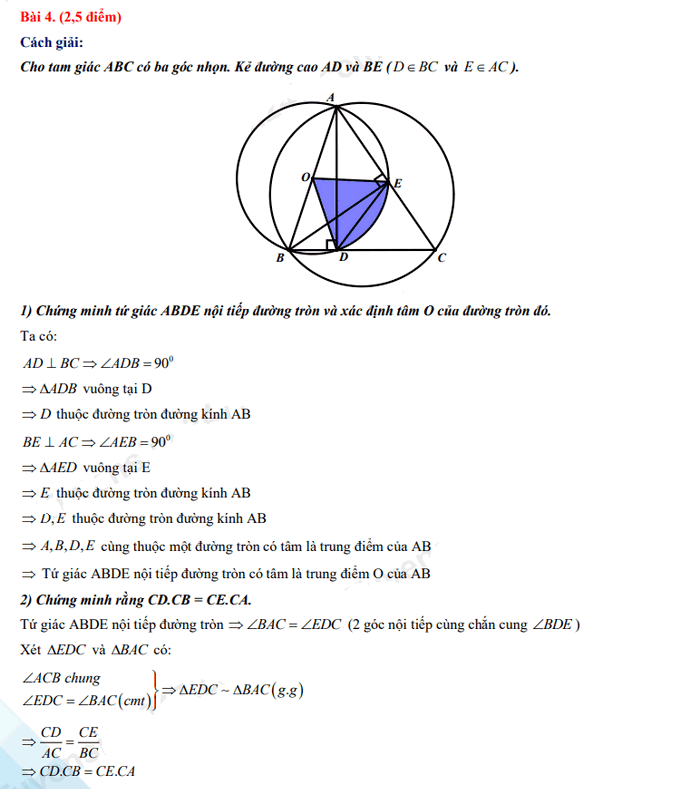Đáp án đề thi tuyển sinh lớp 10 môn Toán 2022 Tiền Giang