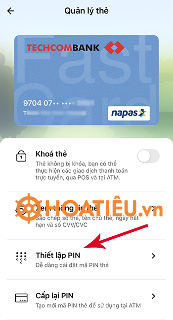 Cách kích hoạt thẻ Techcombank