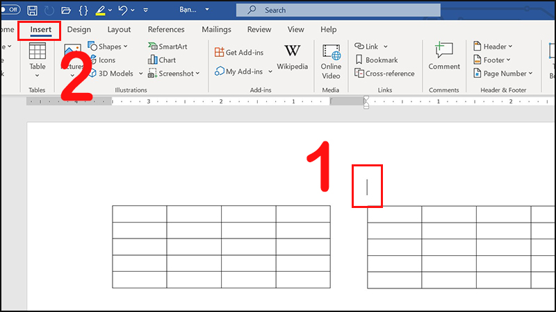 Cách vẽ sơ đồ lớp trên Word