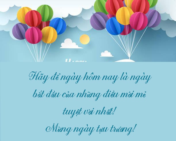 Thiệp mừng khai giảng 2022