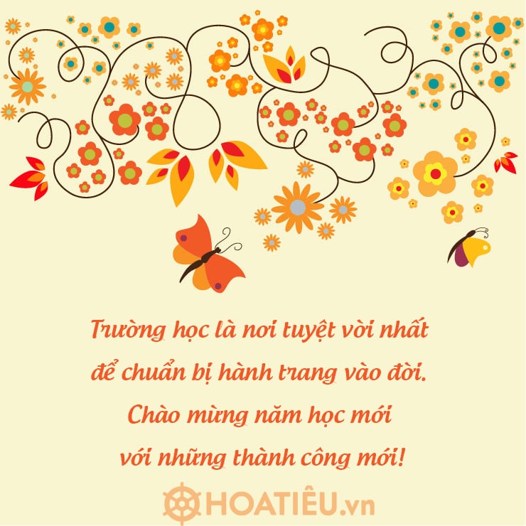 Thiệp mừng khai giảng 2022