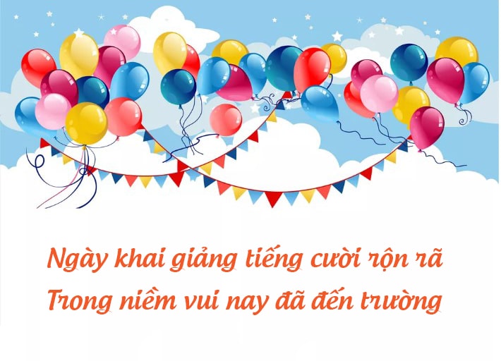 Thiệp mừng khai giảng 2022