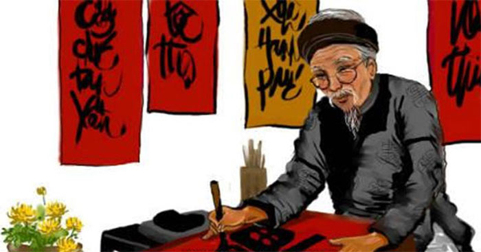 Hình ảnh vẽ ông đồ