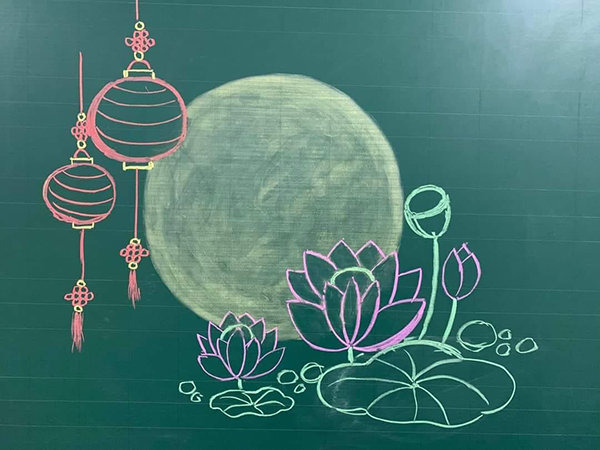 Cách trang trí bảng Tết trung thu