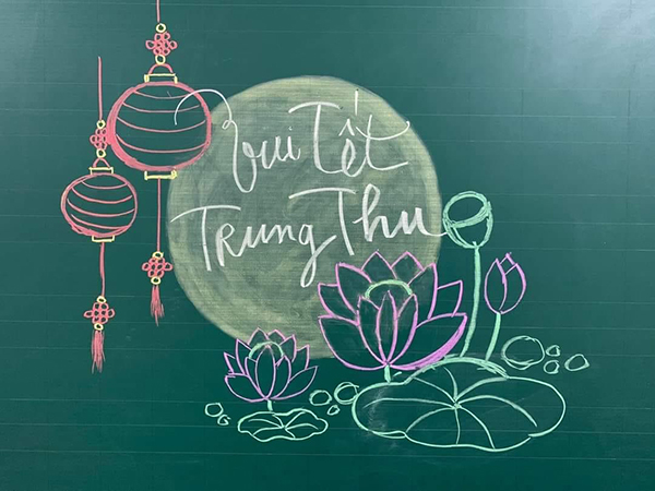 Hướng dẫn cách trang trí bảng Tết trung thu