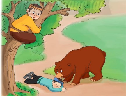 Đề tài Hai người bạn đồng hành và con gấu, Chó sói và chiên con