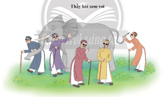 Tóm tắt nội dung truyện Ếch ngồi đáy giếng và Thầy bói xem voi