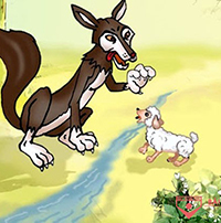 Em hãy viết đoạn văn 5 đến 7 câu nêu cảm nhận của mình về câu chuyện Chó sói và chiên con