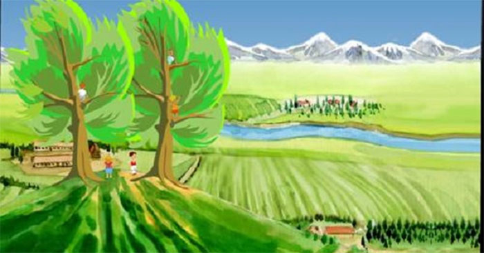 Kể lại nội dung văn bản Người thầy đầu tiên theo ngôi thứ ba