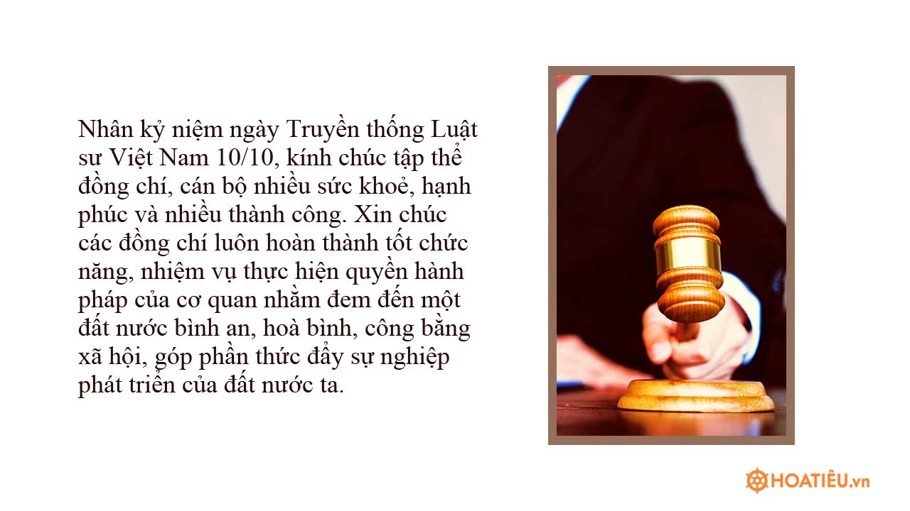Thư chúc ngày Truyền thống Luật sư