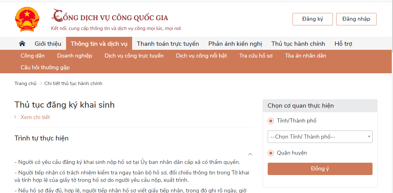 Hướng dẫn lấy Giấy khai sinh bản điện tử có mã QR