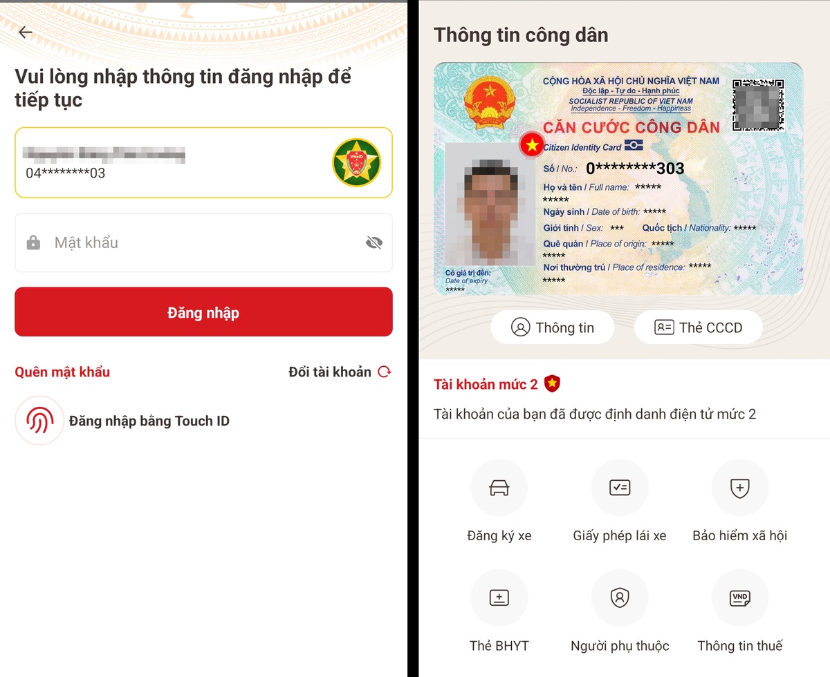 Cách sử dụng app VNEID thay cho CCCD