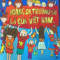 Vẽ tranh em yêu Việt Nam