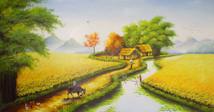 Cảm nhận về đoạn thơ từ Ôi, thuở ấu thơ đến Lá xanh như dải lụa mềm lửng lơ