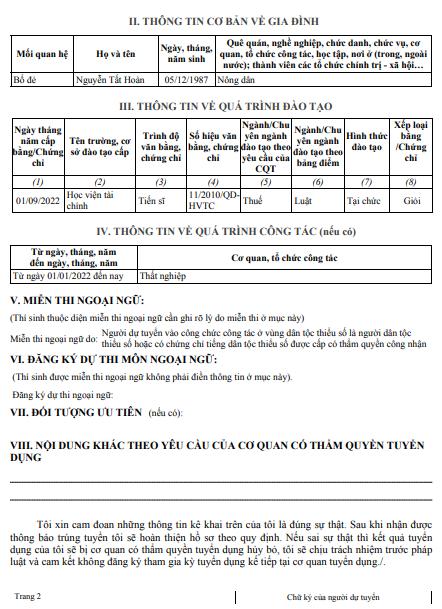 Hướng dẫn Đăng ký thi công chức thuế online 2022