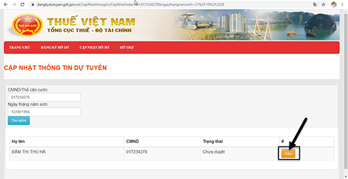 Hướng dẫn Đăng ký thi công chức thuế online 2022