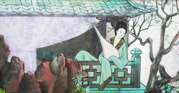 đóng vai Thúy Kiều kể lại Kiều ở lầu Ngưng Bích