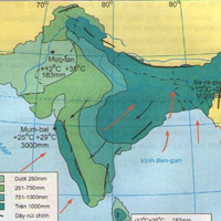 Giải thích nguyên nhân dẫn đến sự phân bố mưa không đều ở khu vực Nam Á?