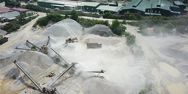 Hình ảnh khai thác đá vôi