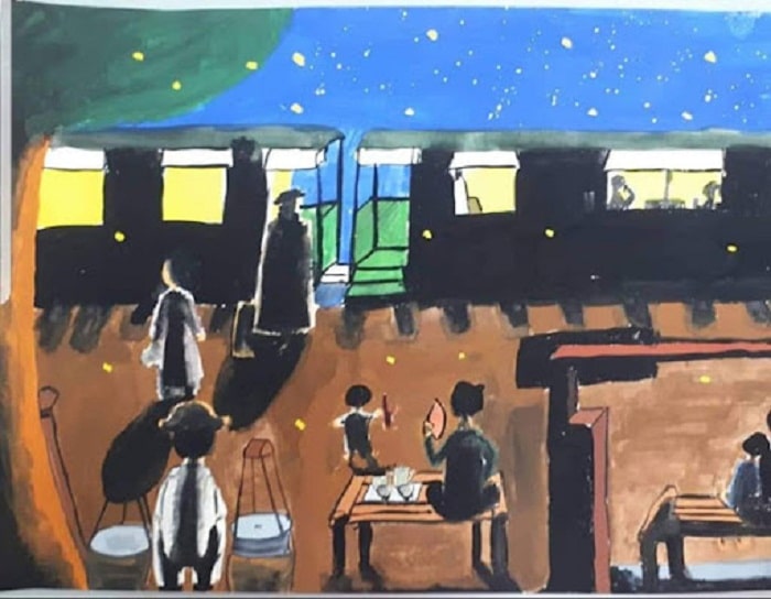 cảm nhận về bức tranh phố huyện lúc chiều tàn