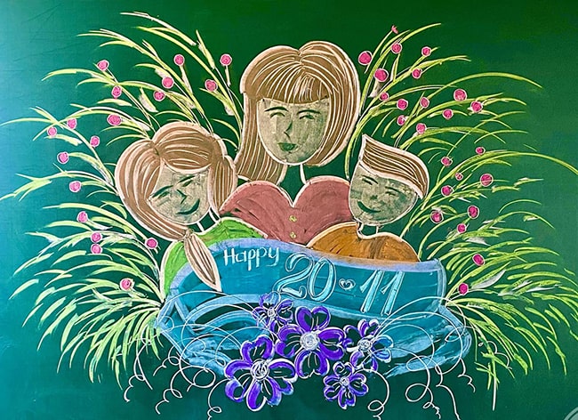 Vẽ bảng 20/11 đơn giản