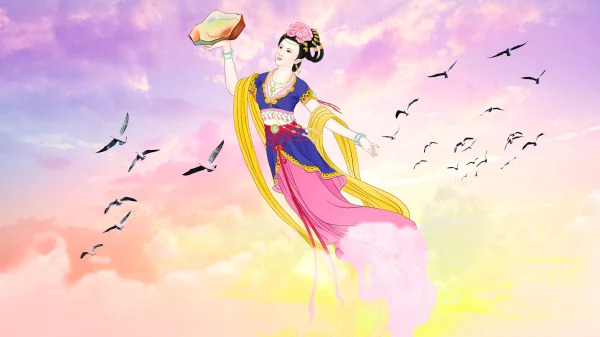 phân tích Nữ Oa vá trời