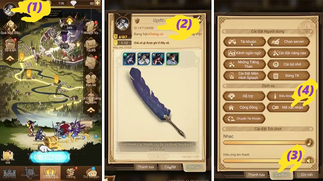 Cách nhập code Thánh Địa AFK