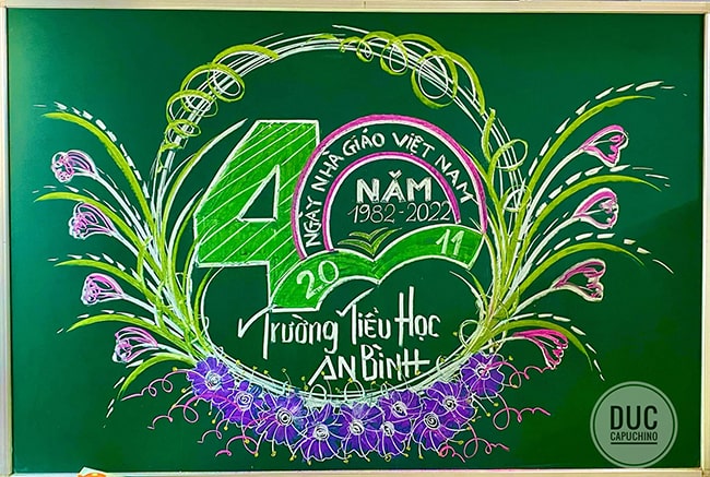 Mẫu trang trí bảng 20/11 đẹp