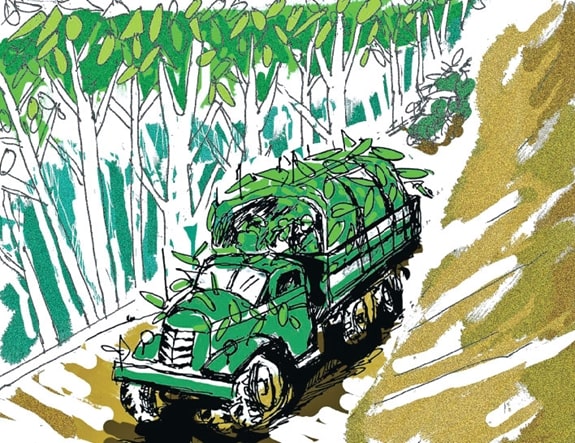 kể lại cuộc gặp gỡ người lính lái xe